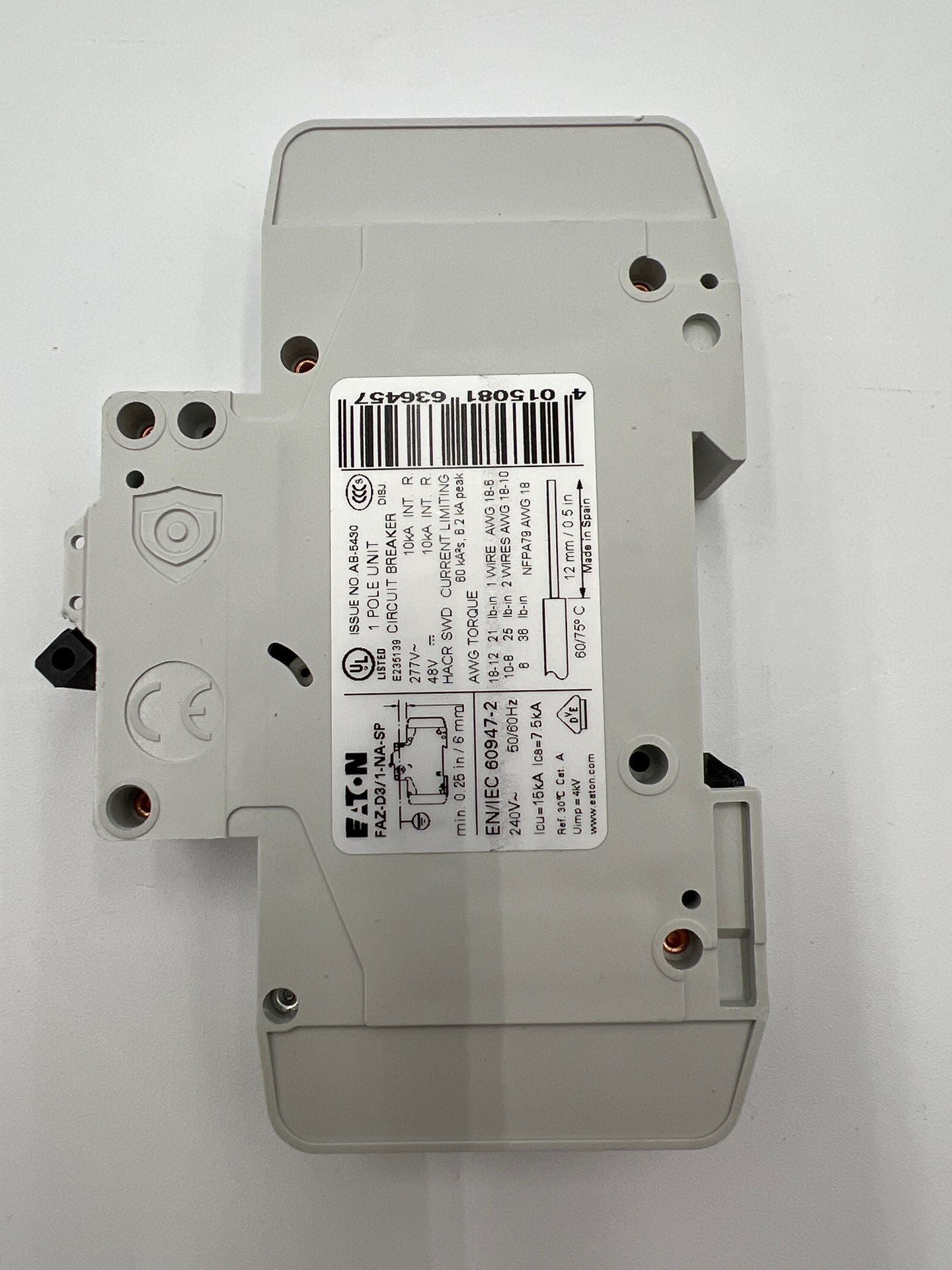 Eaton FAZ-D3/1-NA-SP New