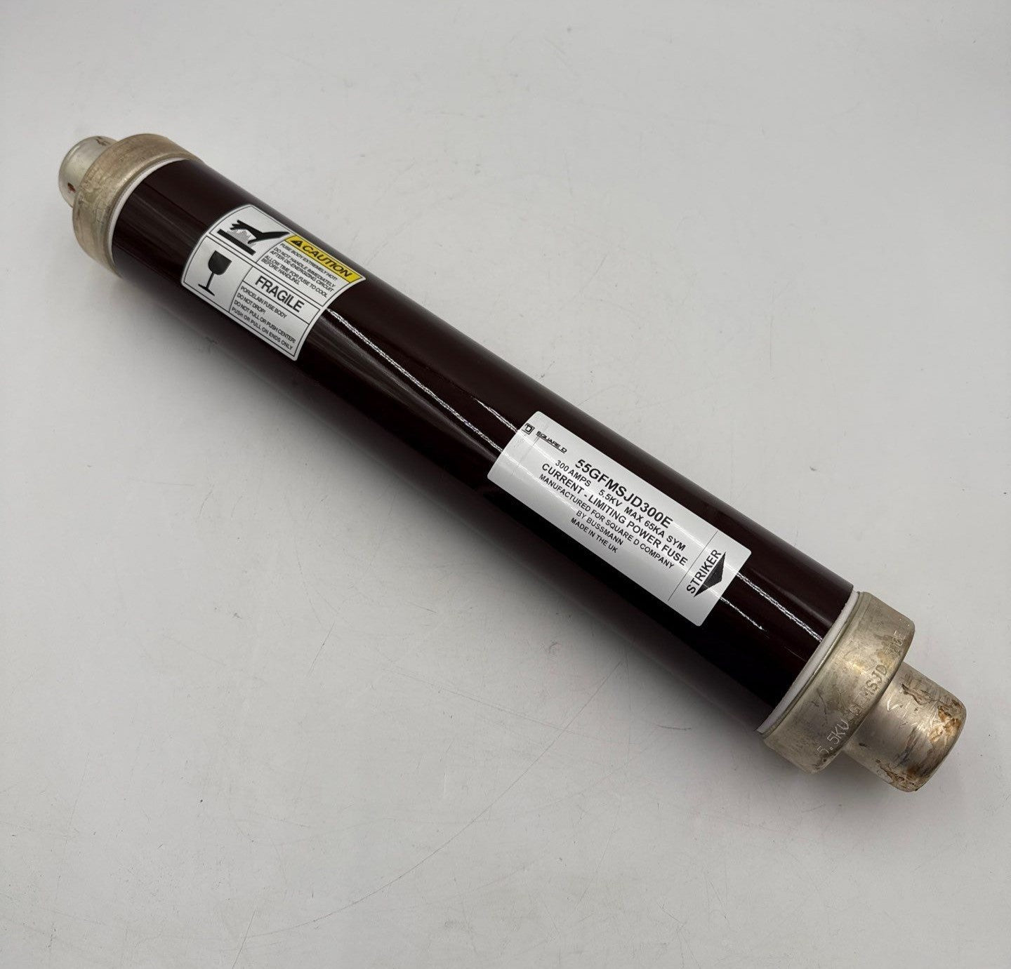 Square D 55GFMSJD300E Current Limiting Power Fuse 300A 5.5kV 65kA E Rated 300Amp New