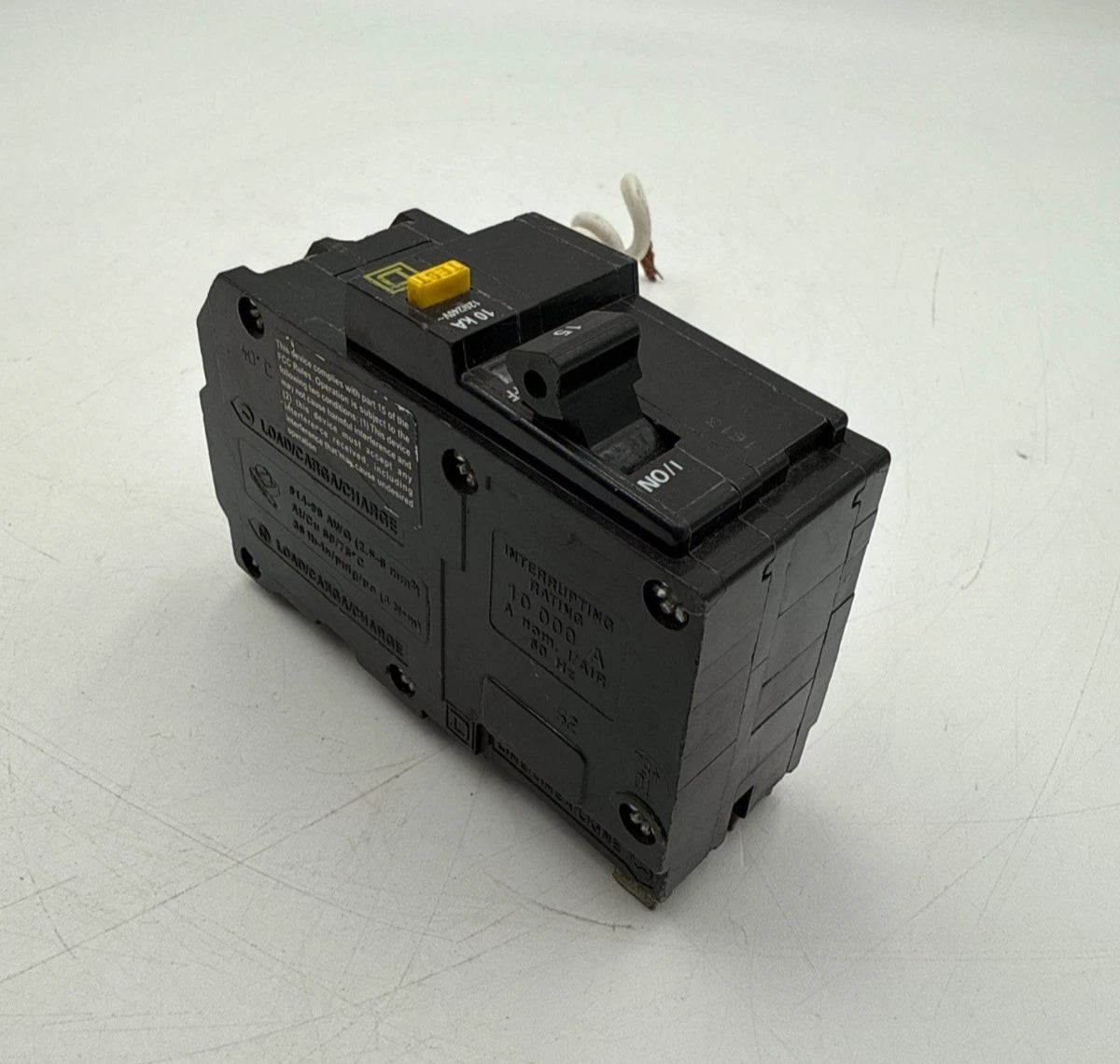 Square D QO215GFI Circuit Breaker 15A 2P 120/240V 1PH 10kA QO Plug On 15 Amp Used