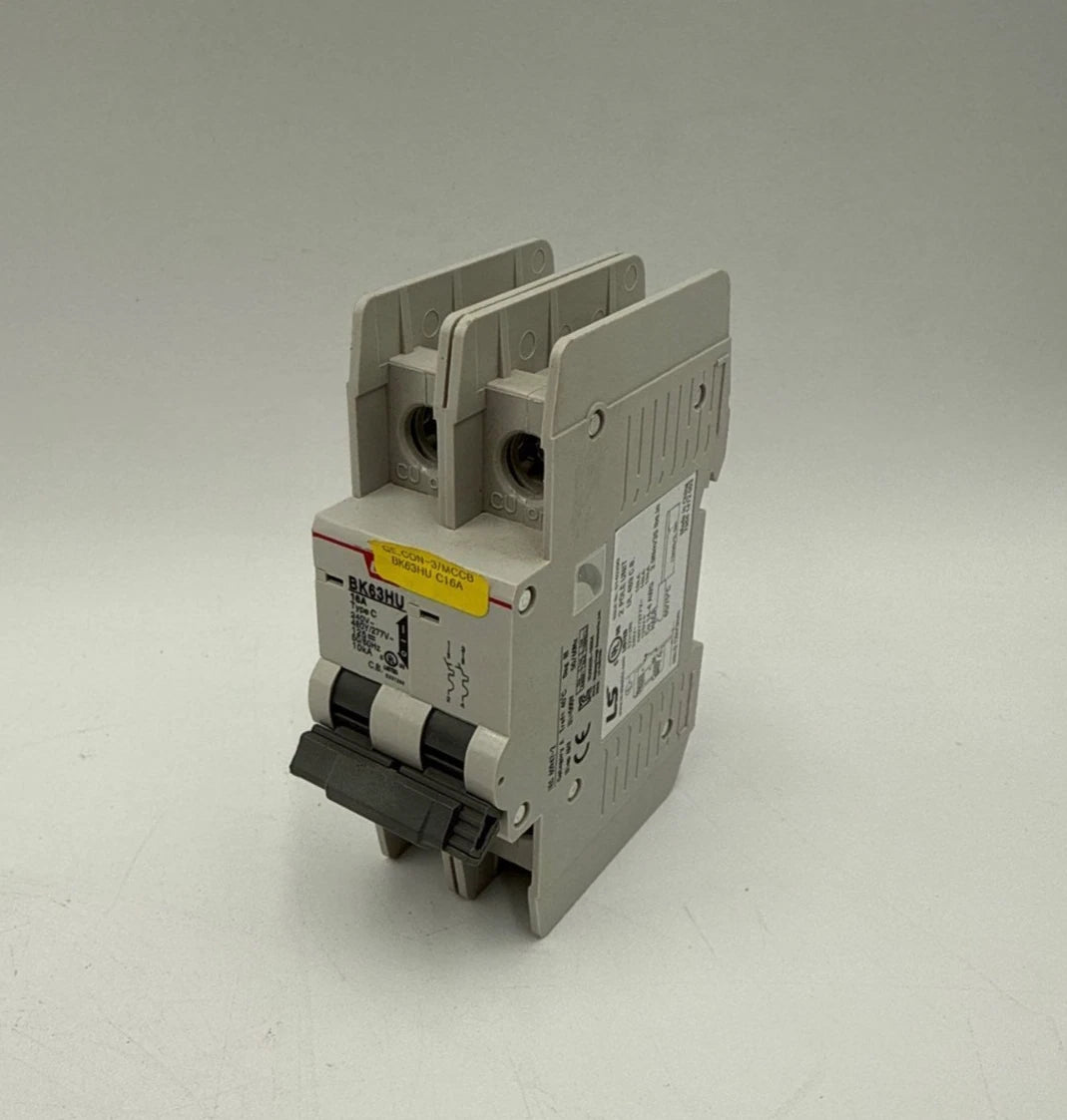 LS BK63HU Circuit Breaker 16A 2P 480/277V 1PH Type C 16 Amp 2 Pole Used