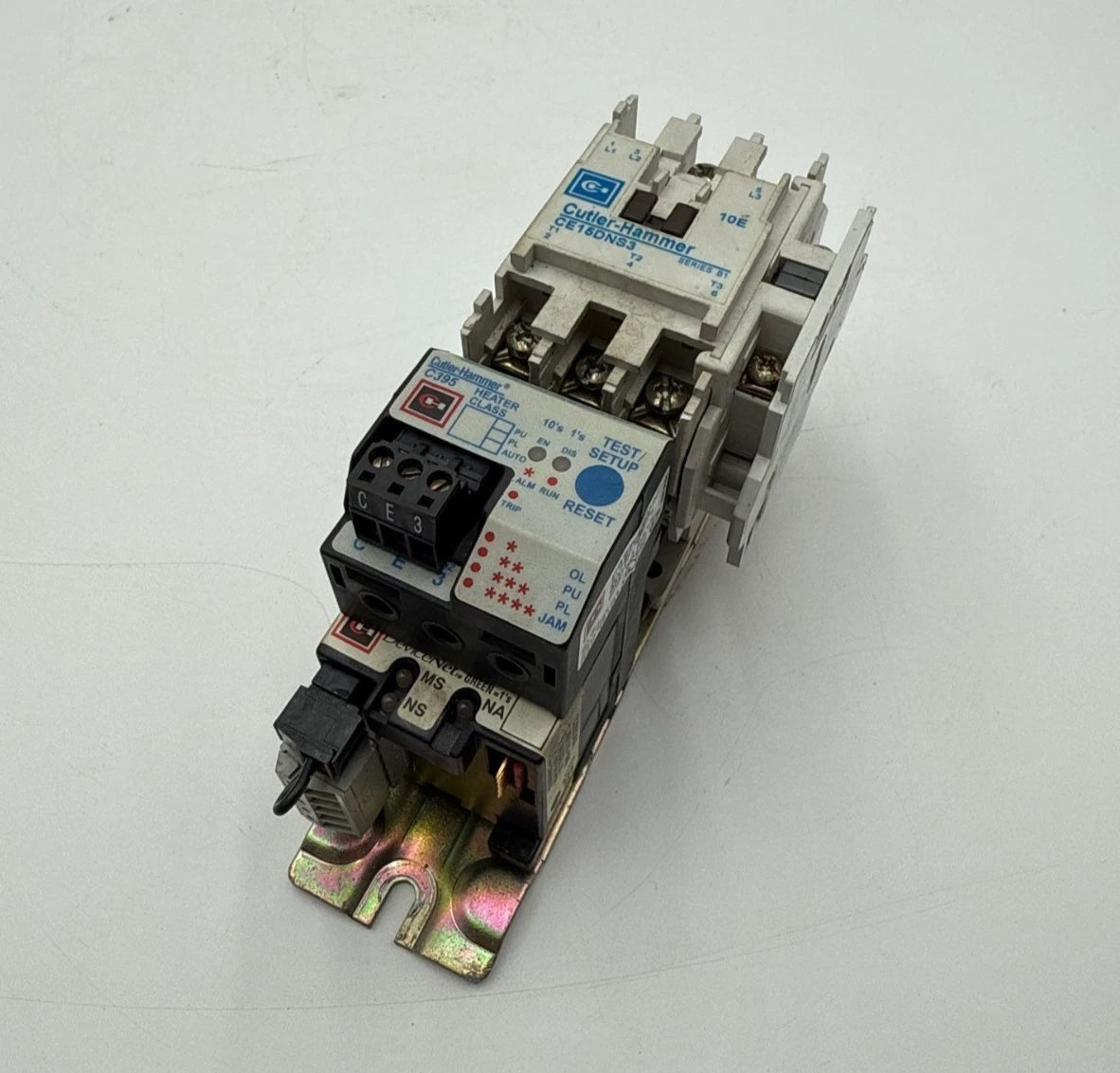 Cutler Hammer CE15DNS3 Starter 18A 3P Coil 110/120V Overload Relay C395ADDN Used