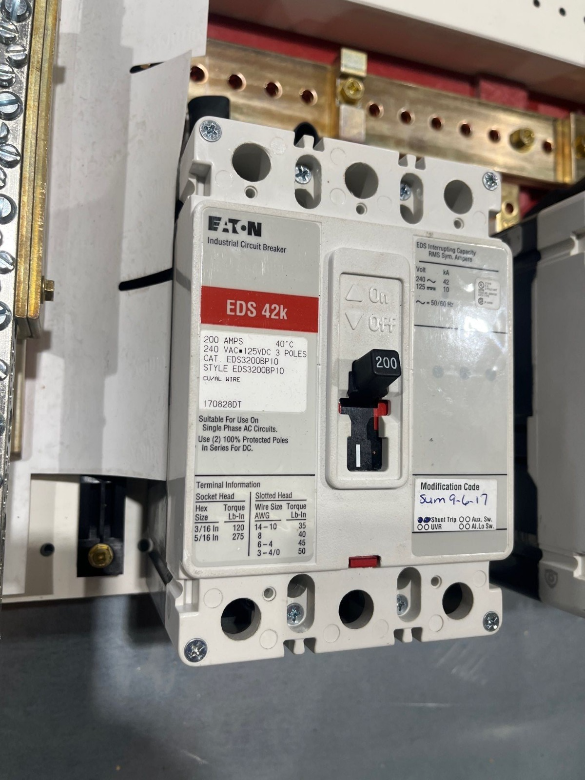 Eaton PRL3A Panelboard 800A 208/120V 3PH 4W MLO Panel 800 Amp 42Cir EZB2890R New