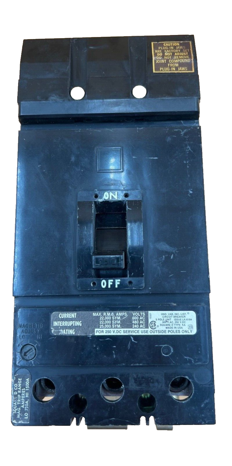Square D KA36150 Used