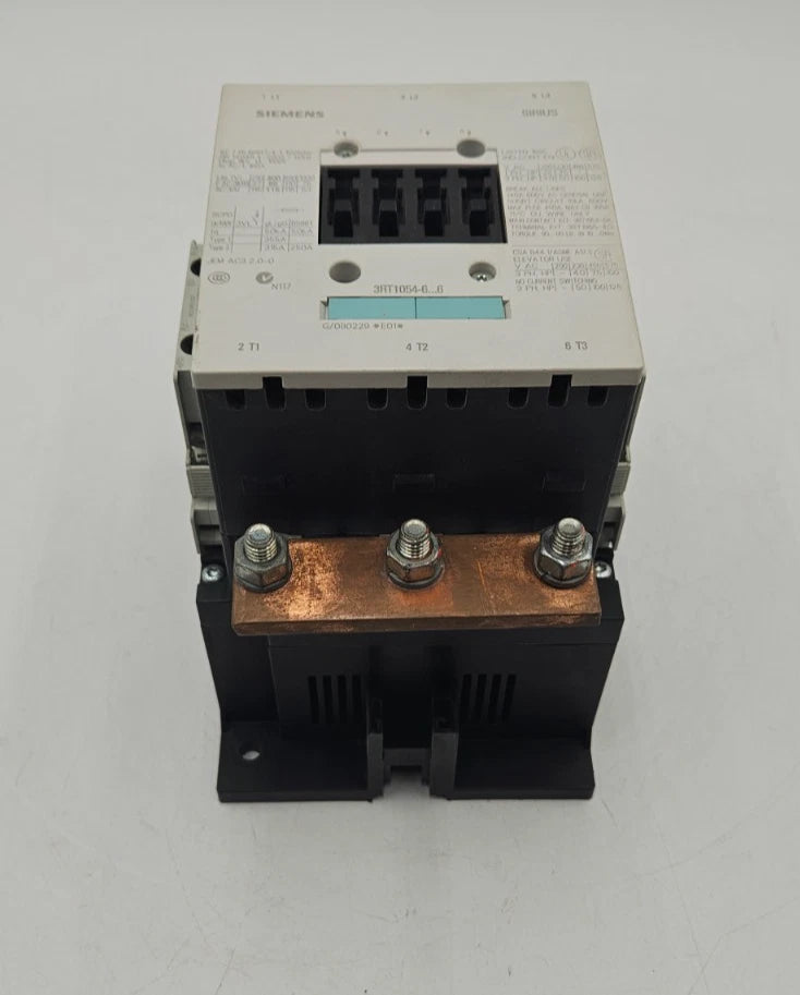 Siemens 3RT1054-6AF36 Contactor 115A 400VAC 3 POLE Coil 110/127V USED Used