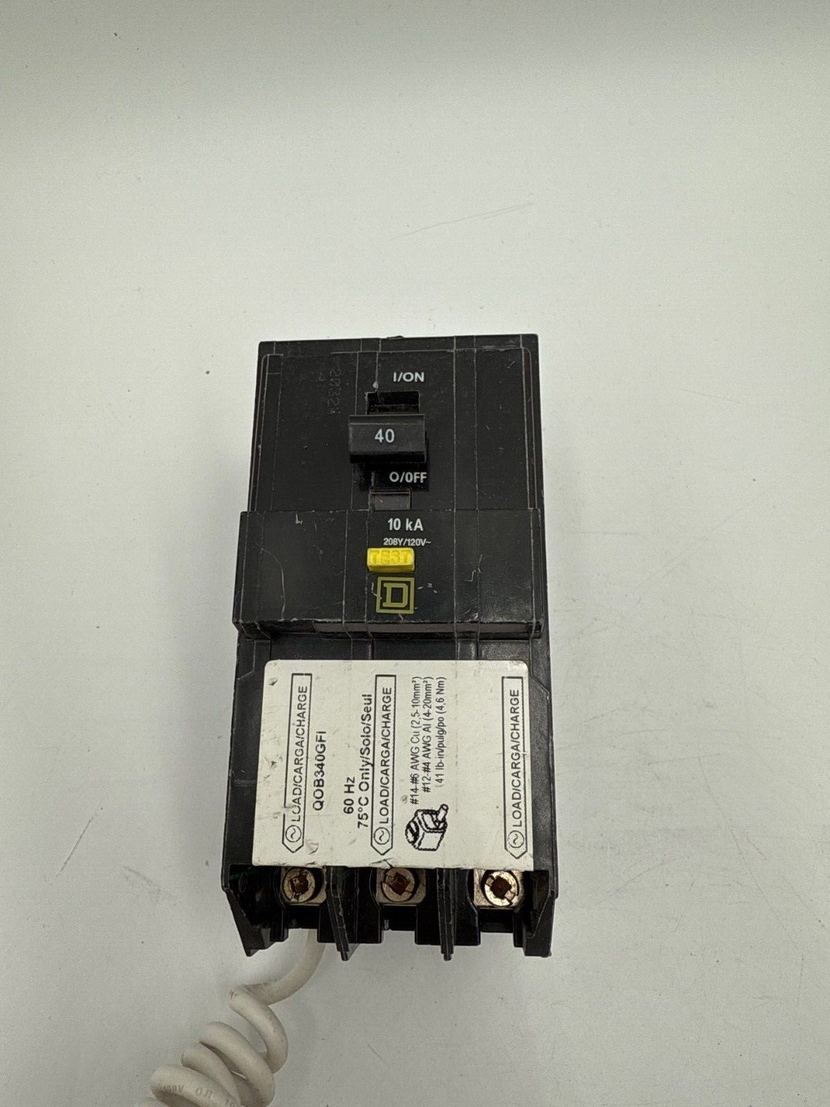 Square D QOB340GFI Used