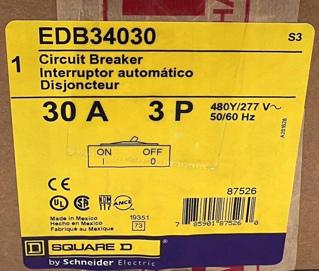Square D EDB34030 New