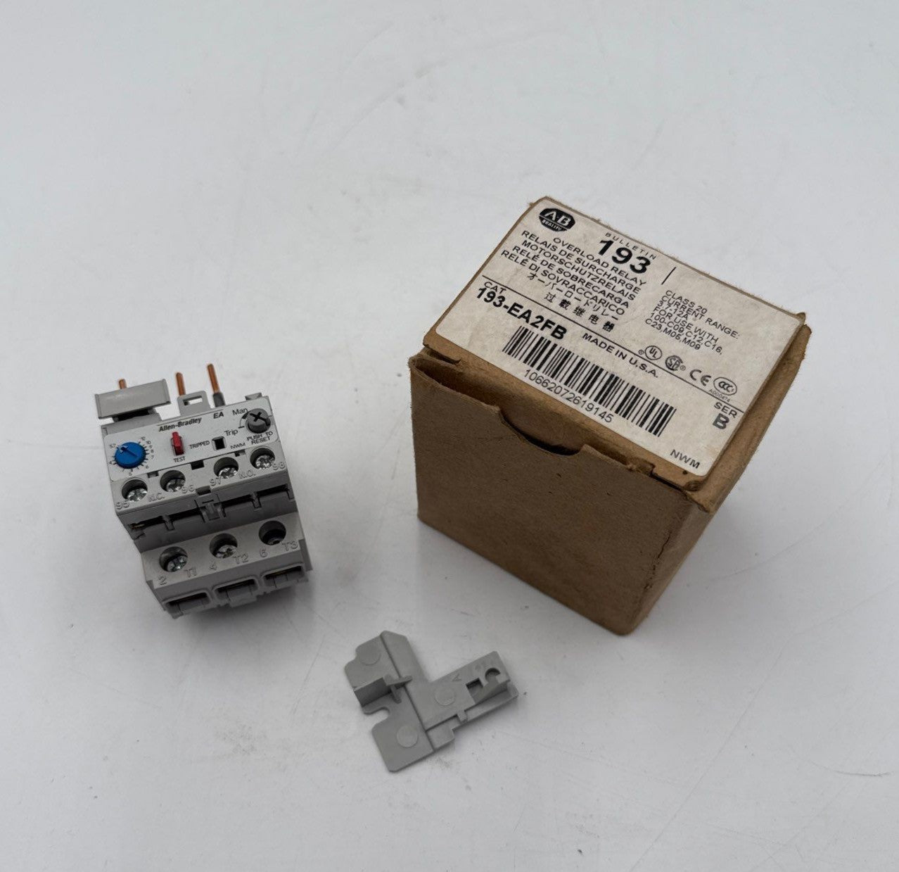 Allen-Bradley 193-EA2FB Overload Relay 3.7-12A Series B Class 20 New