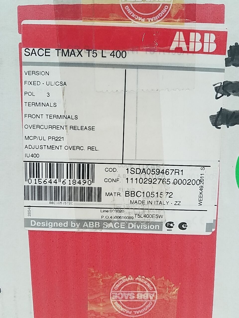 ABB T5L400E5W New
