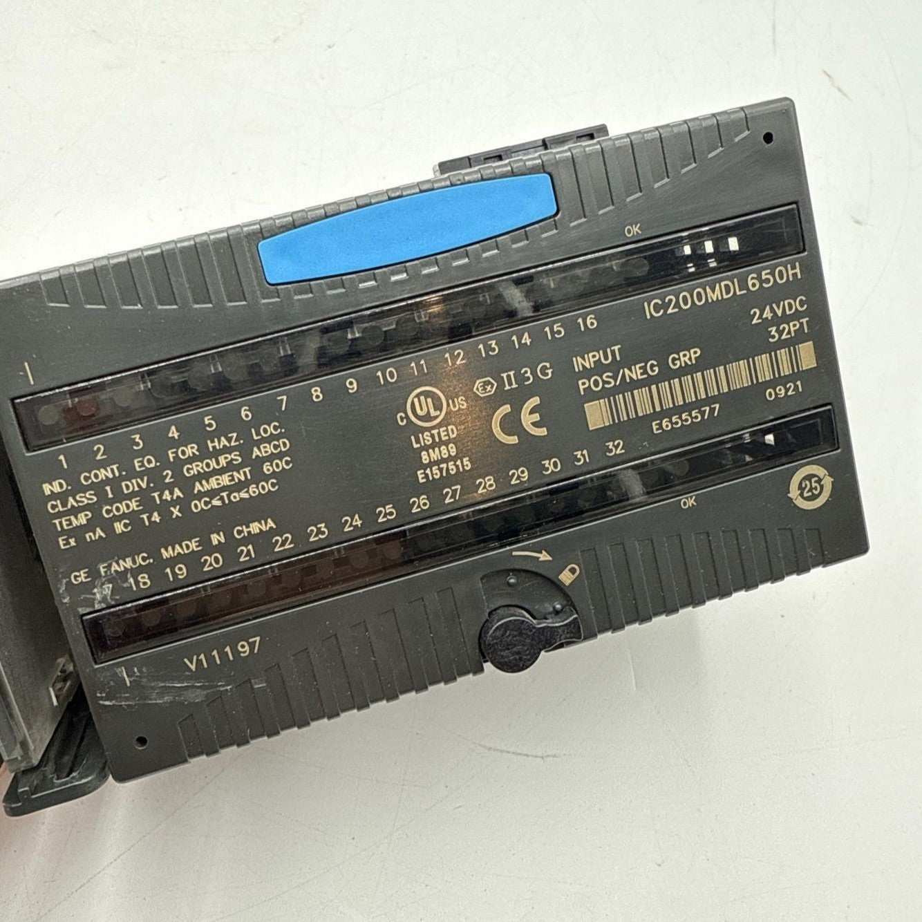 GE Fanuc IC200MDL650H VersaMax Input Module 32 Point 24VDC Used