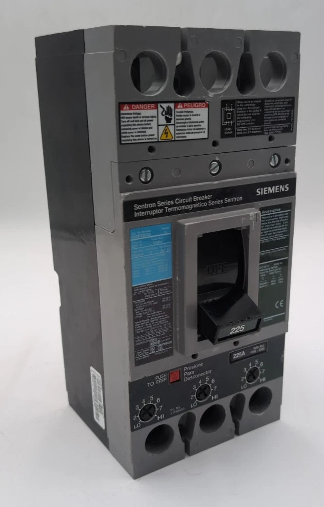 Siemens FXD63B225 Circuit Breaker 225A 3P 600V 3PH FXD6-A 225 Amp NEW Take out New