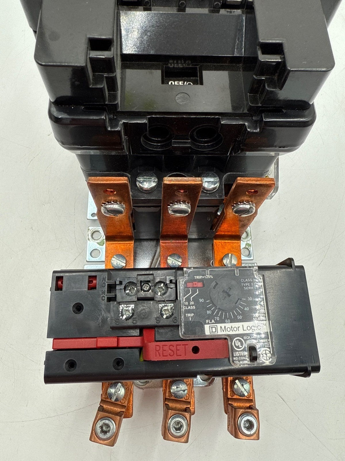 Square D 8536SEO1H30S Starter NEMA Size 3 600V 50HP Max Coil 11/120V 9065ST320 Used