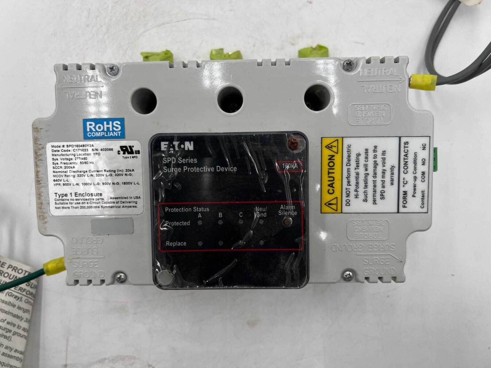 Eaton SPD160480Y2A Used