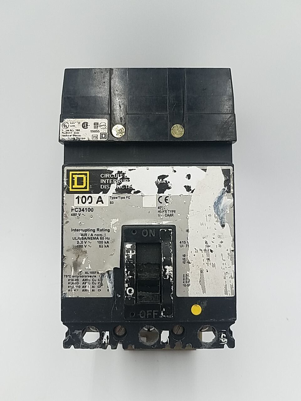 Square D FC34100 Used