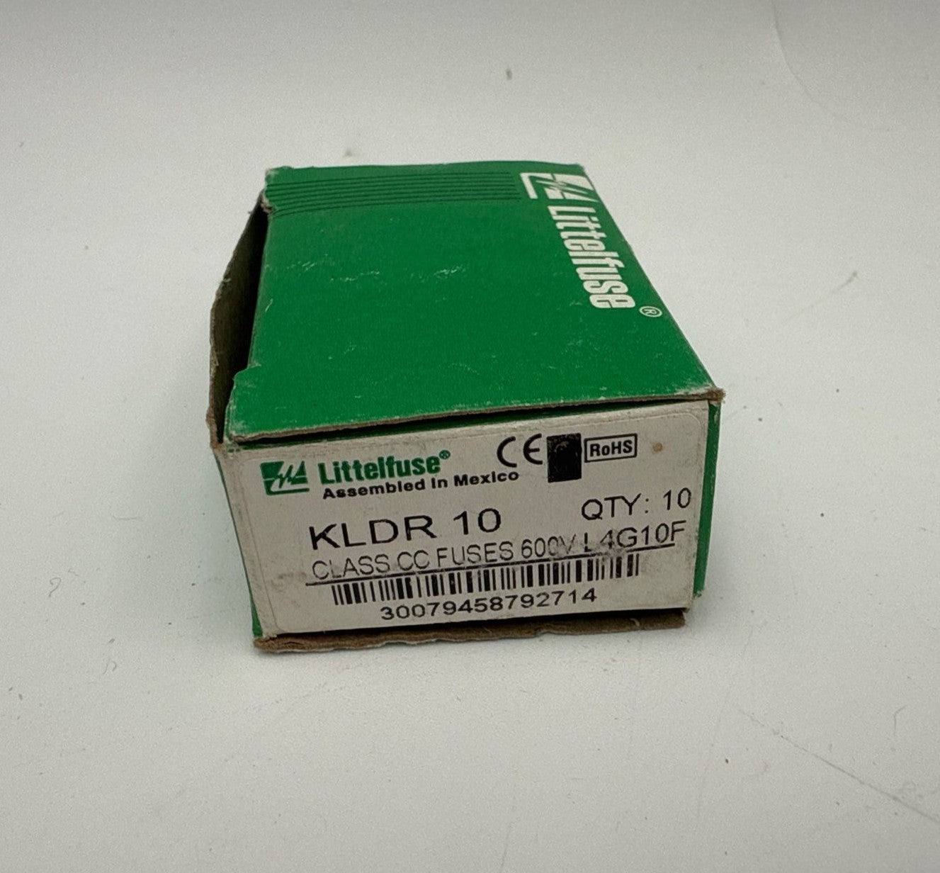 10PC Littelfuse KLDR-10 KLDR10 KLDR 10A 600Vac Time Delay Fuse Lot of 10 New