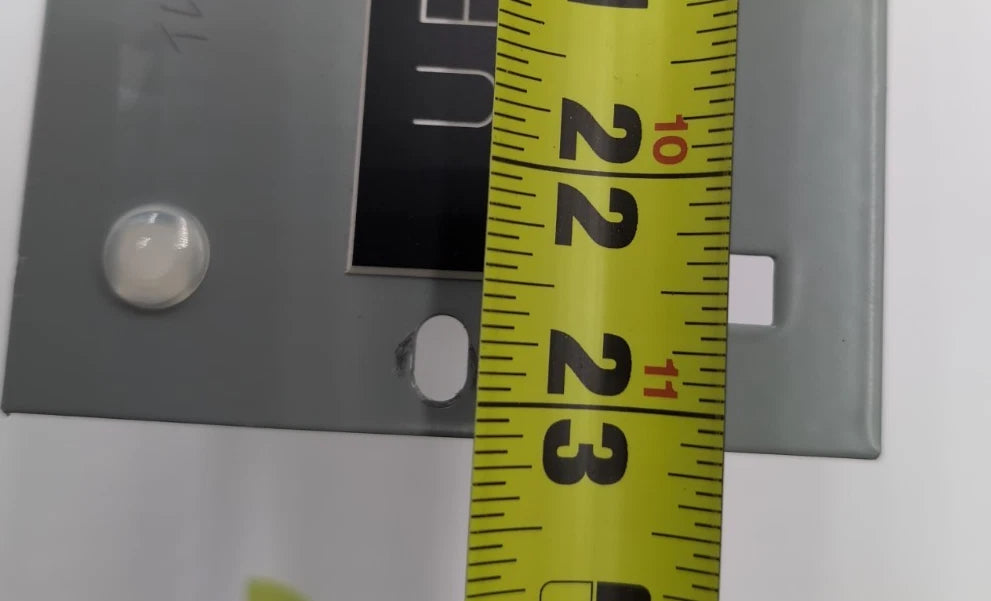 GE SFD1K Mounting Hardware Twin SFD1K SFHA SFLA SFDA 250A 600v Max Cover 23" Used