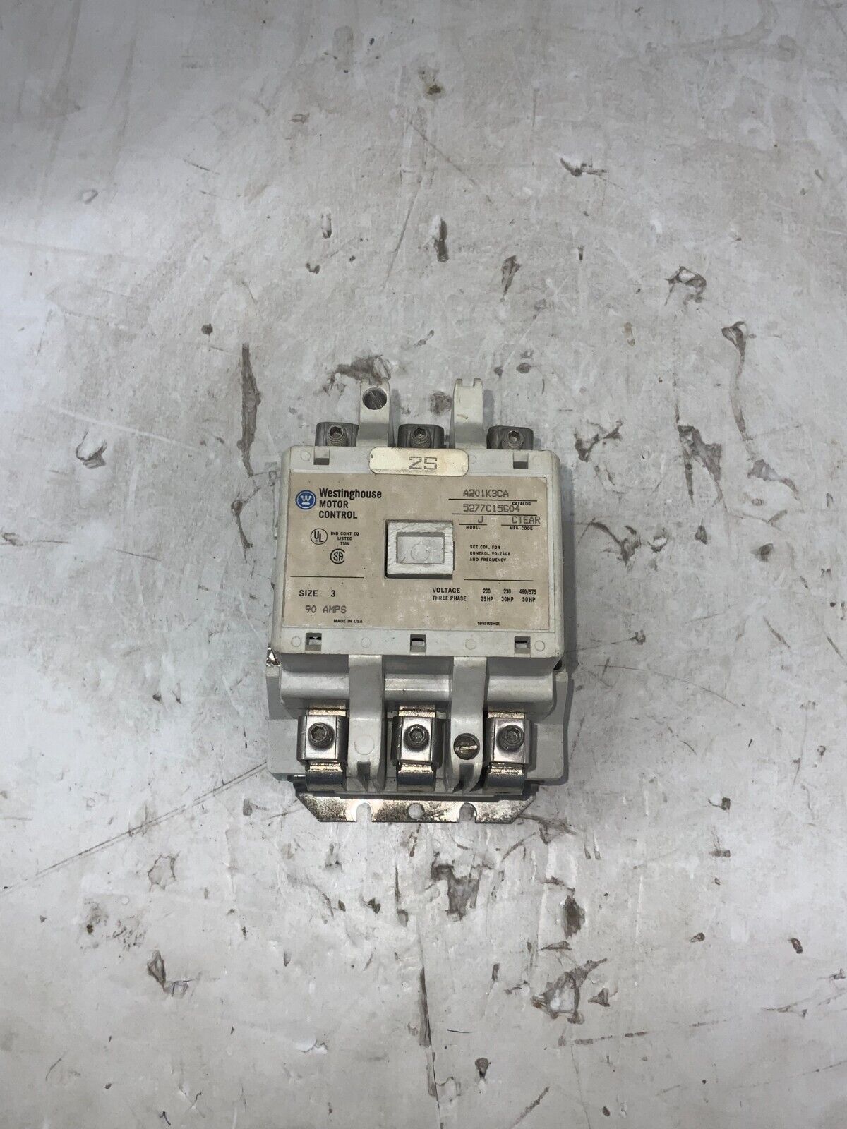 Westinghouse A201K3CA Used