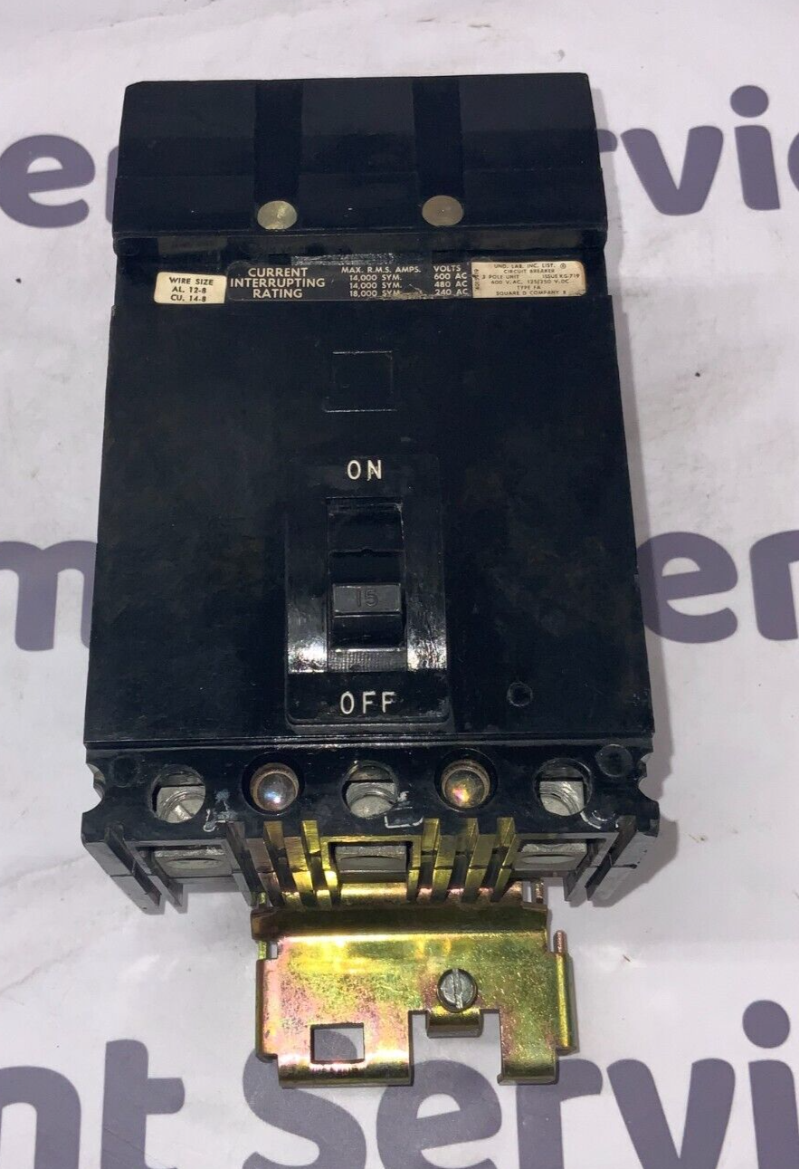 Square D FA36015 Used