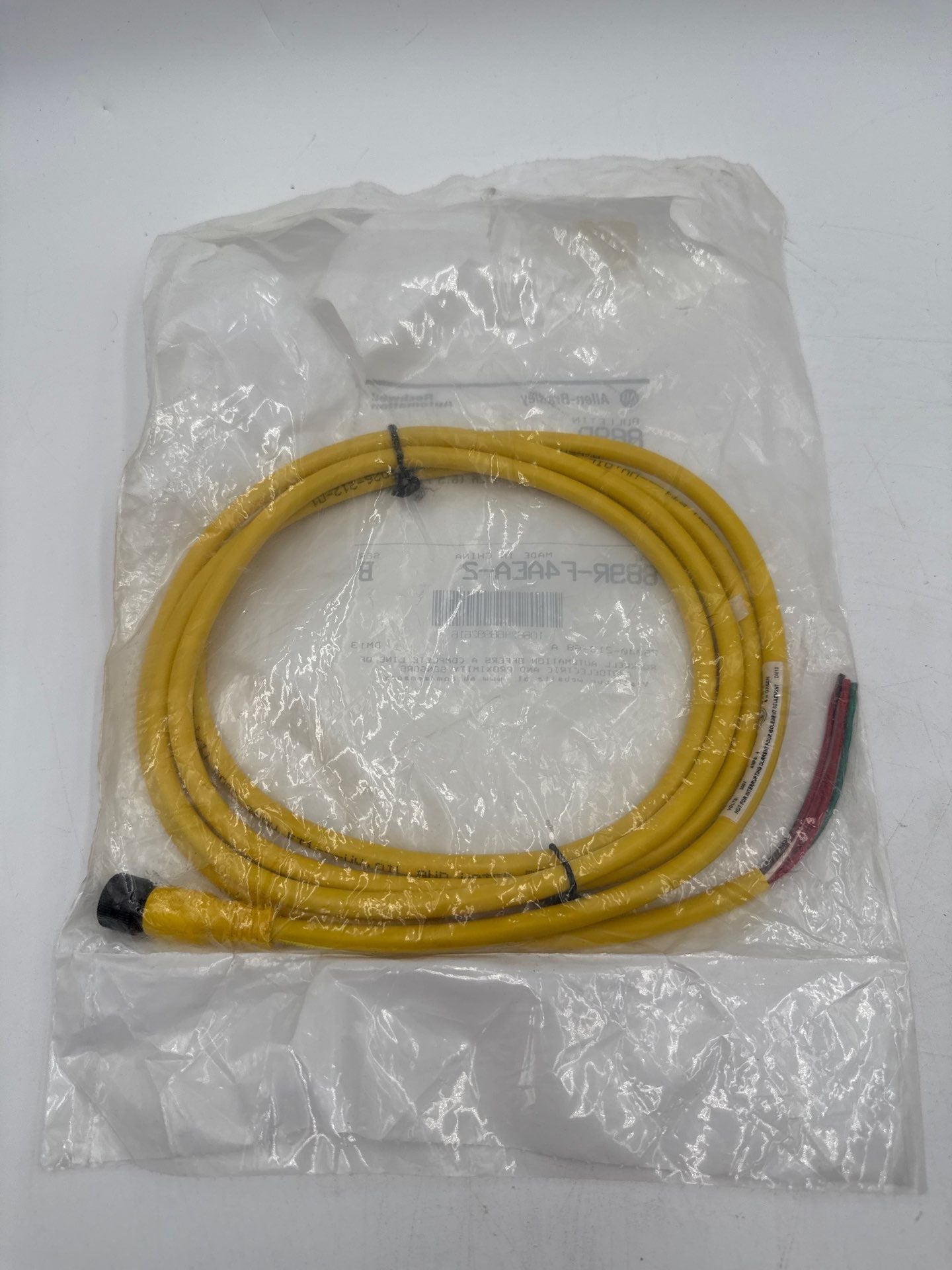 Allen Bradley 889R-F4AEA-2 Micro 4-Pin QD Cordset Cable 2M 6.5ft AC Micro New