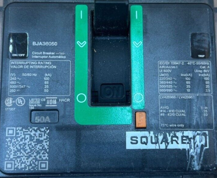Square D BJA36050 Used