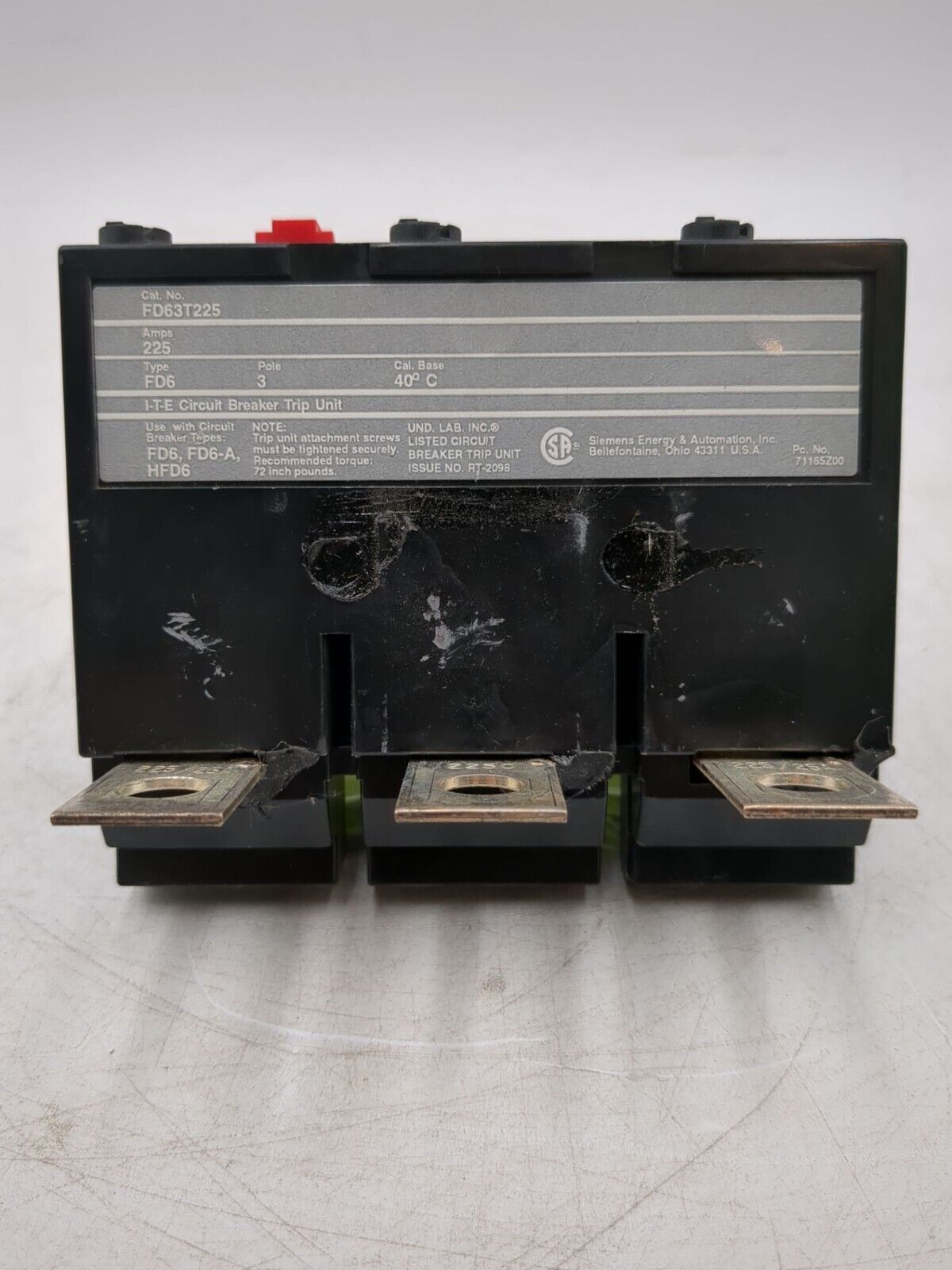 Siemens FD63T225 Used