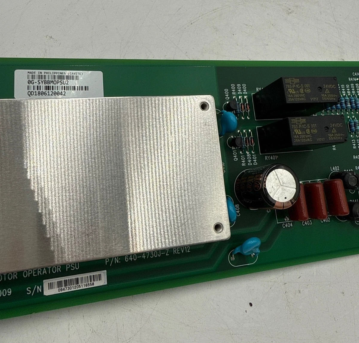 APC 0G-SYBBMOPSU2 Battery Breaker Motor Operator Panel PCB 640-4730J-Z REV 12 Used