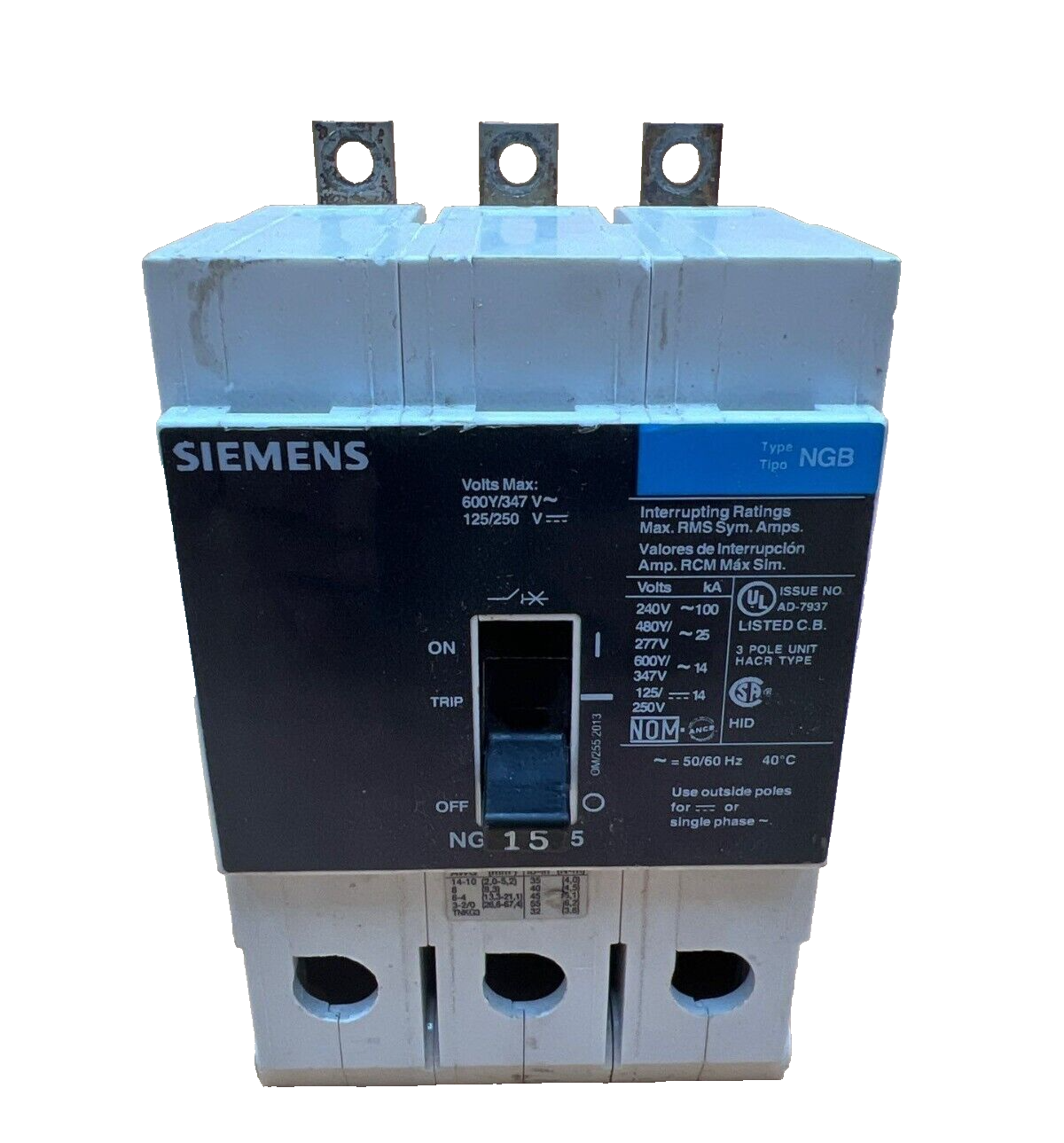 Siemens NGB3B015 Used