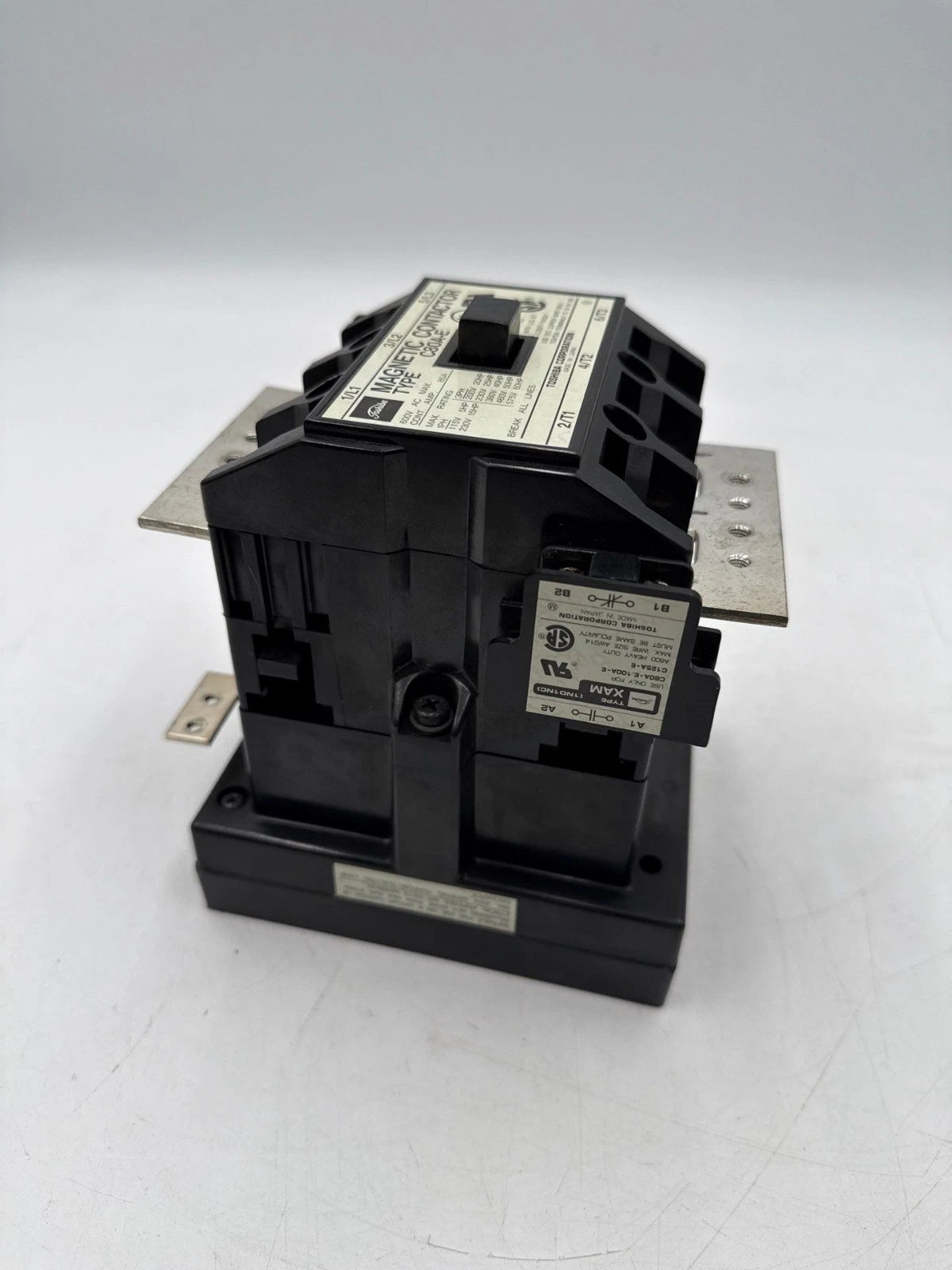 Toshiba C80A-E Magnetic Contactor 85A 3P 600V 60HP 3 Pole 3 Phase Coil 100-240V Used