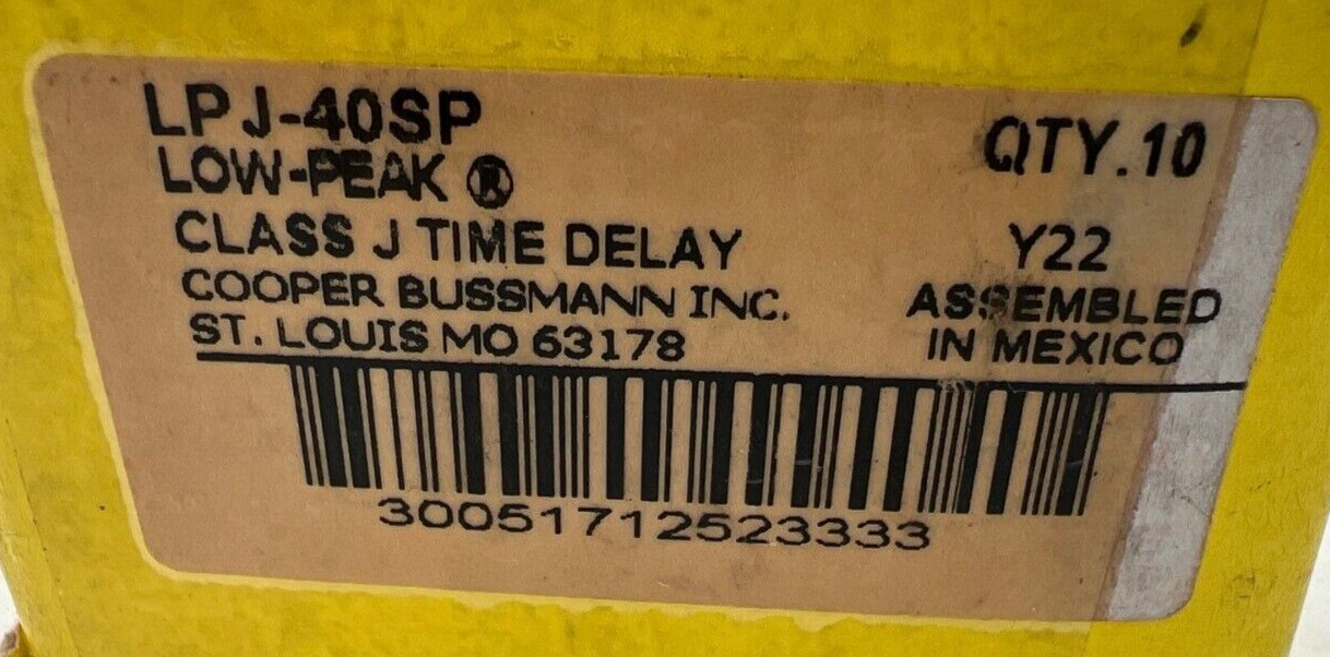Cooper Bussmann LPJ-40SP New