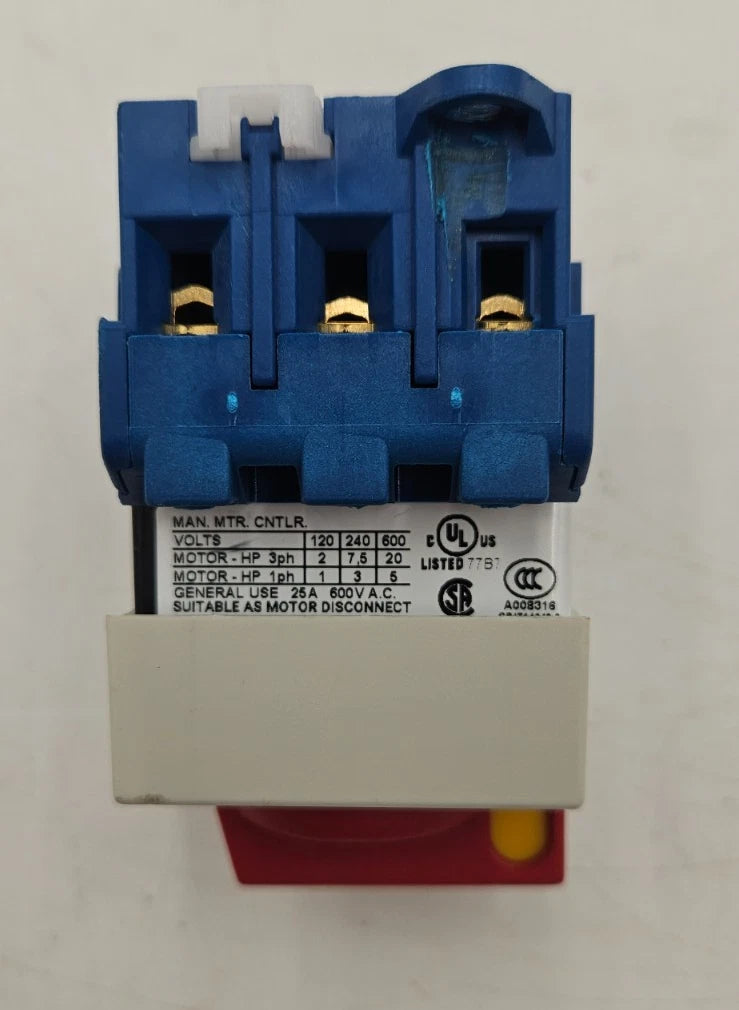 KRAUS & Naimer KG20A.K300 USA001.VE2 Disconnect Switch 25A 3P 600V 25 Amp Used