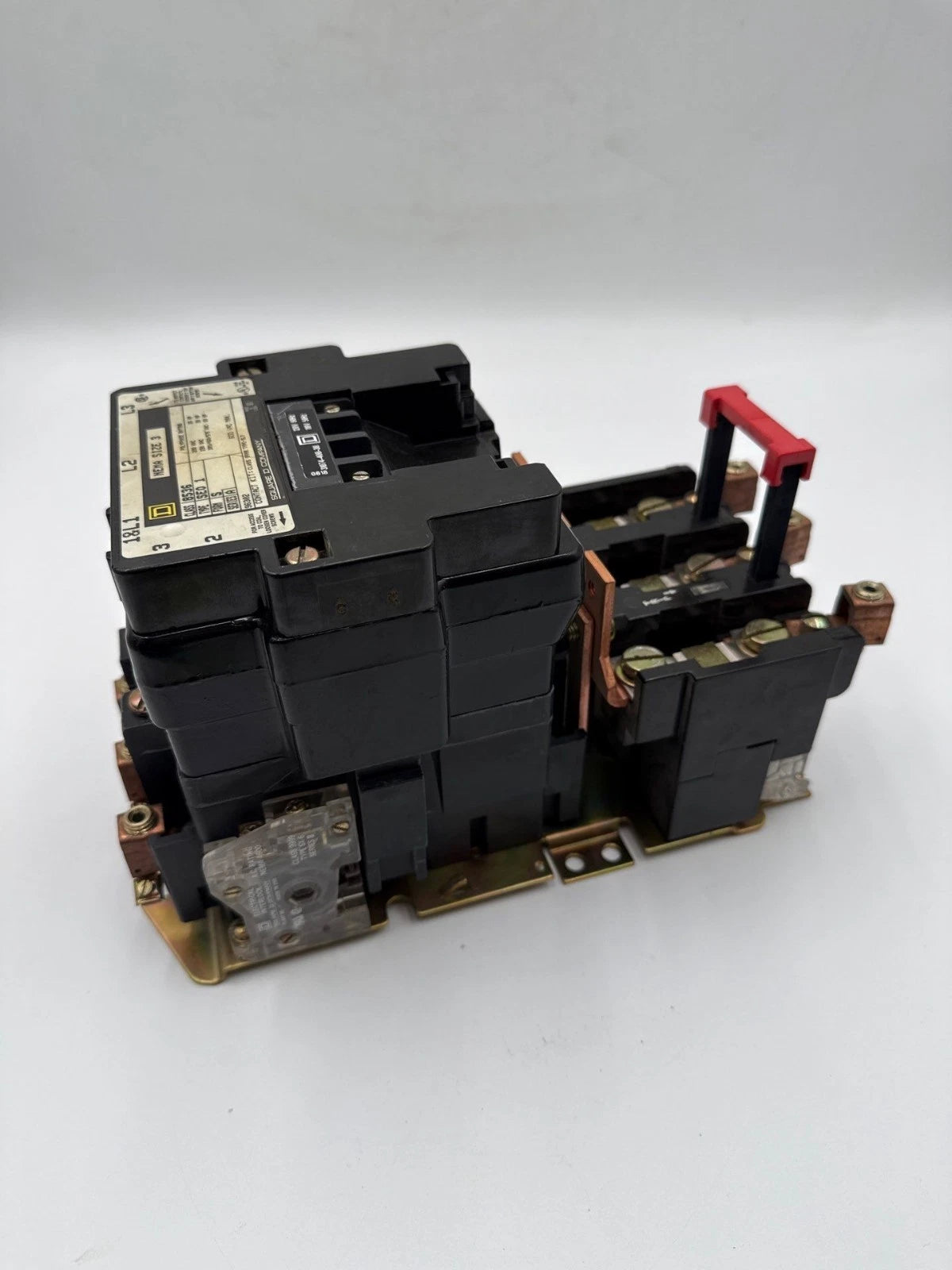 Square D 8536 SE01S Starter NEMA Size 3 Coil 110/120V 90A 3P 600V 3PH 50HP Used