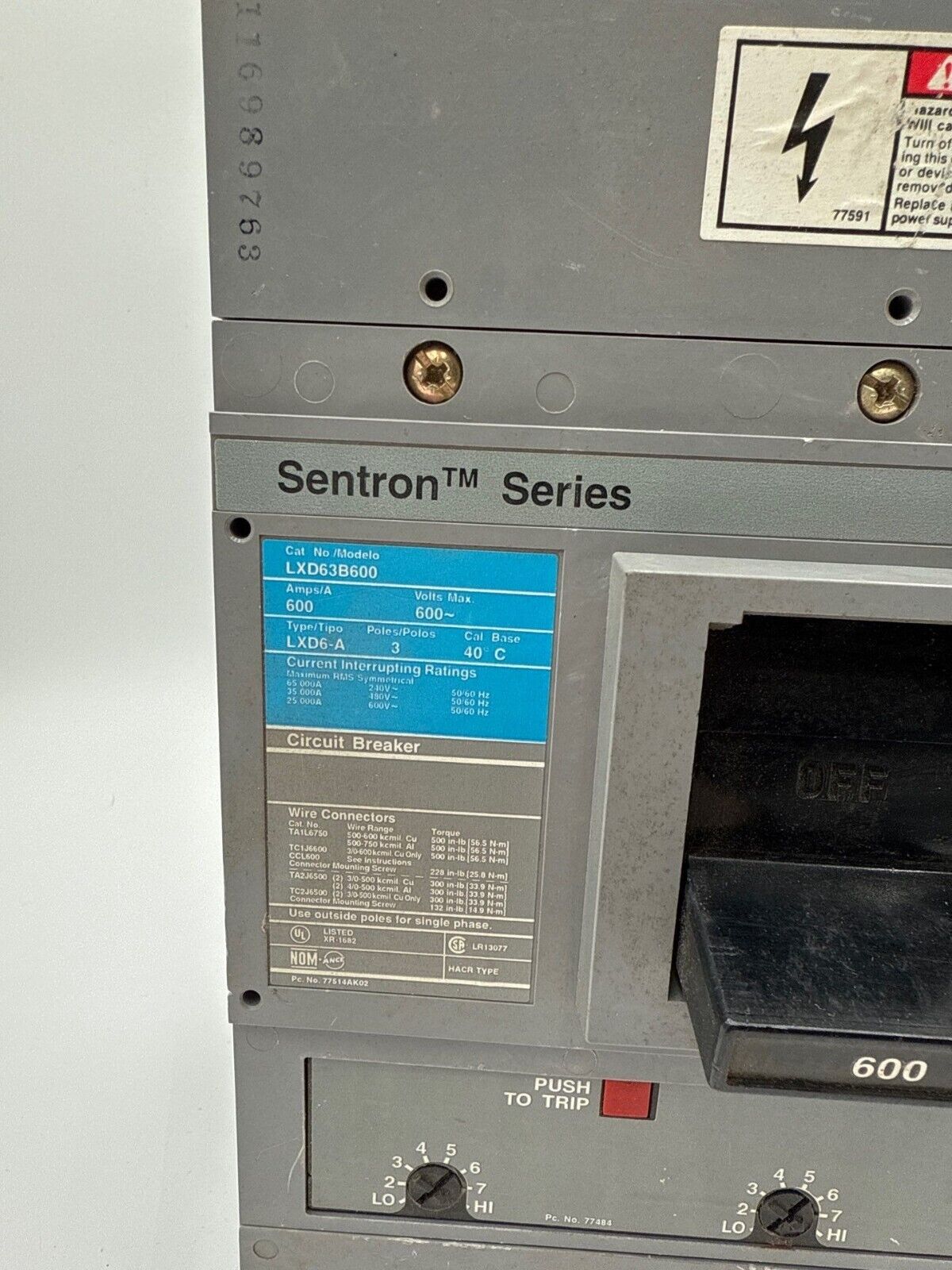 Siemens LXD63B600 Used