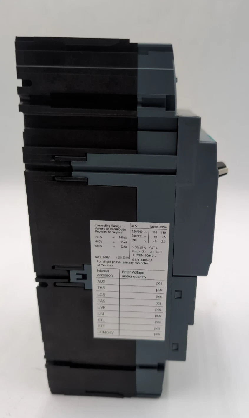 Siemens 3VA6115-6HN31-0AA0 Circuit Breaker 150A 3P 600V 3PH LSI Trip 150 Amp NEW New