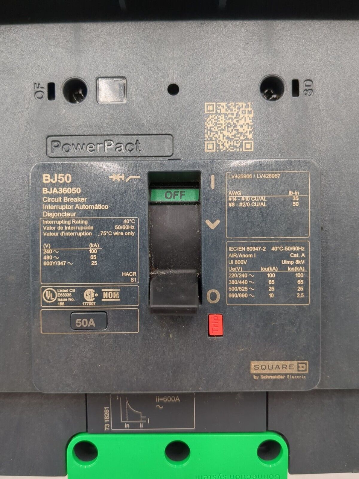 Square D BJA36050 New