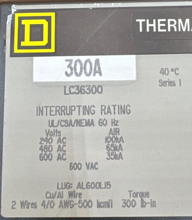 Square D LC36300 Used