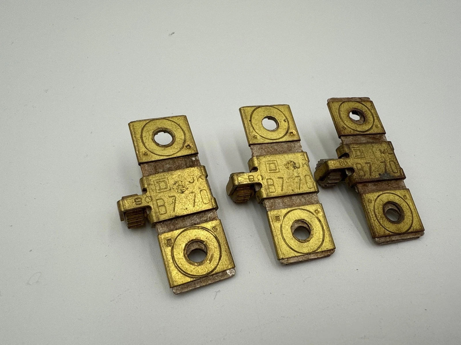 3PC Lot Square D B7.70 Thermal Overload Heater Element Unit B770 5.3-5.73 Amp Used