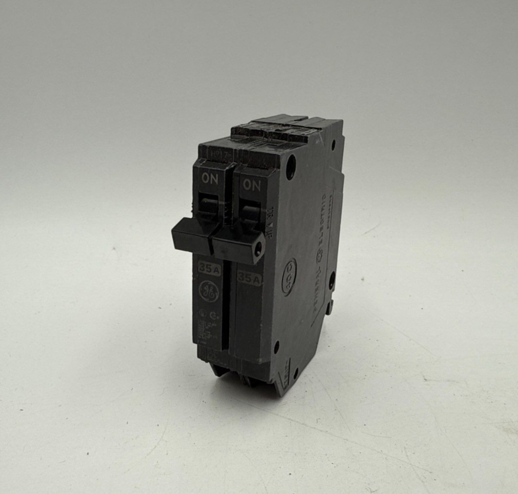 GE THQP235 Circuit Breaker 35A 2P 120/240V THQP 35 Amp 2 Pole Plug On New