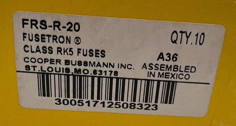 Bussmann FRS-R-20 New