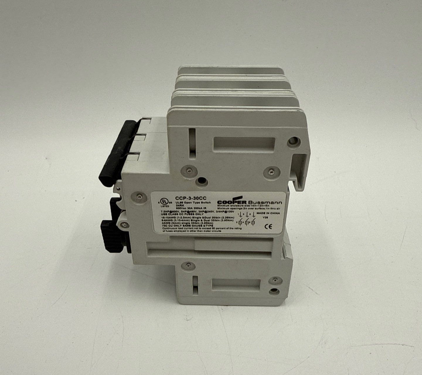 Cooper Bussmann CCP-3-30CC Fusible Circuit Breaker 30A 600V 3P 30 Amp 3 Pole
