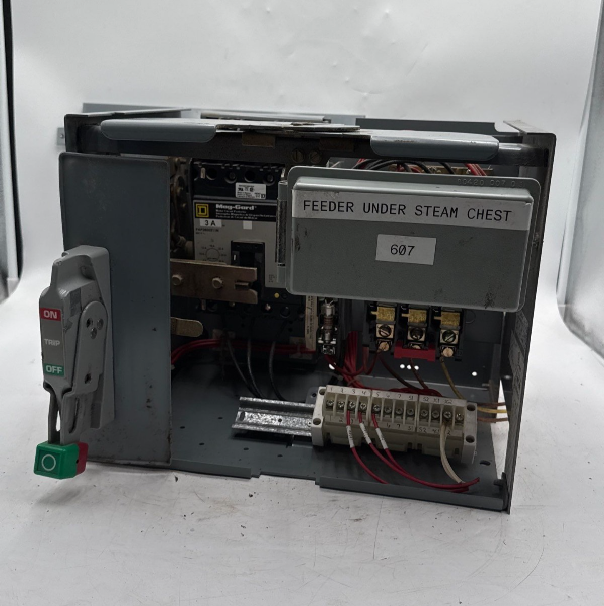 Square D Model 6 12" 3A Breaker Combo MCC Bucket Size 1 Starter FAP3600311M Used