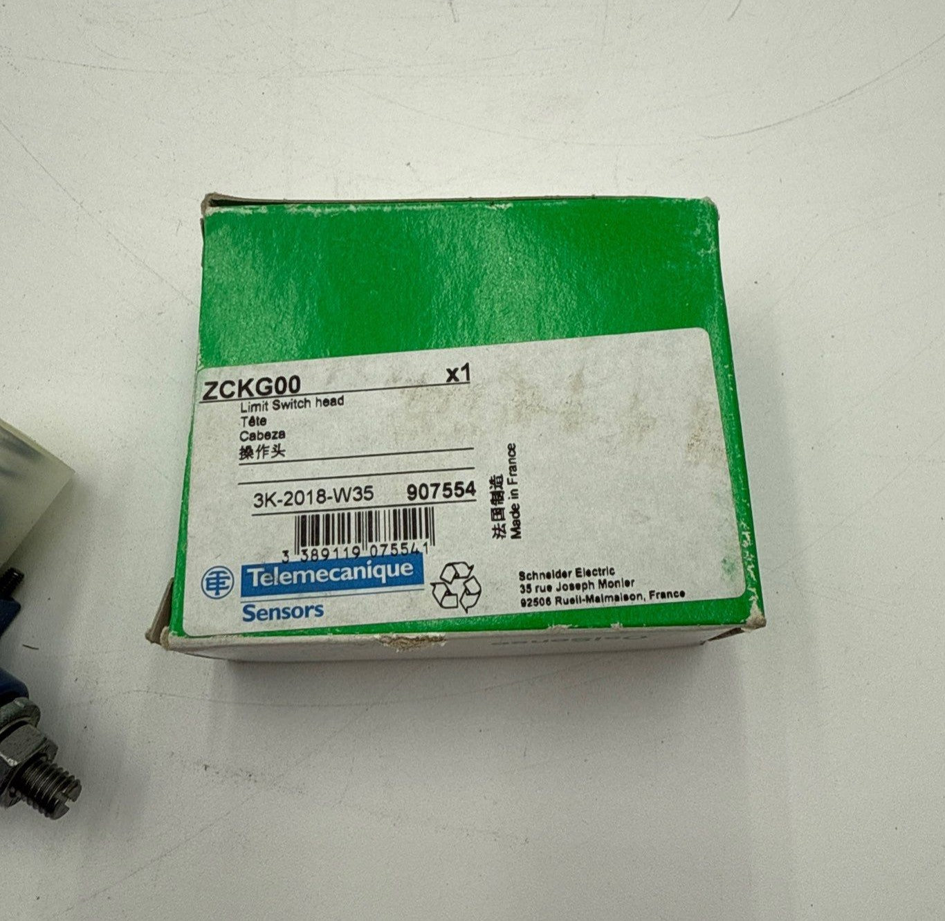 Telemecanique ZCKG00 Limit Swtch Head Rotary Side for ZCKM and ZCKL Body New