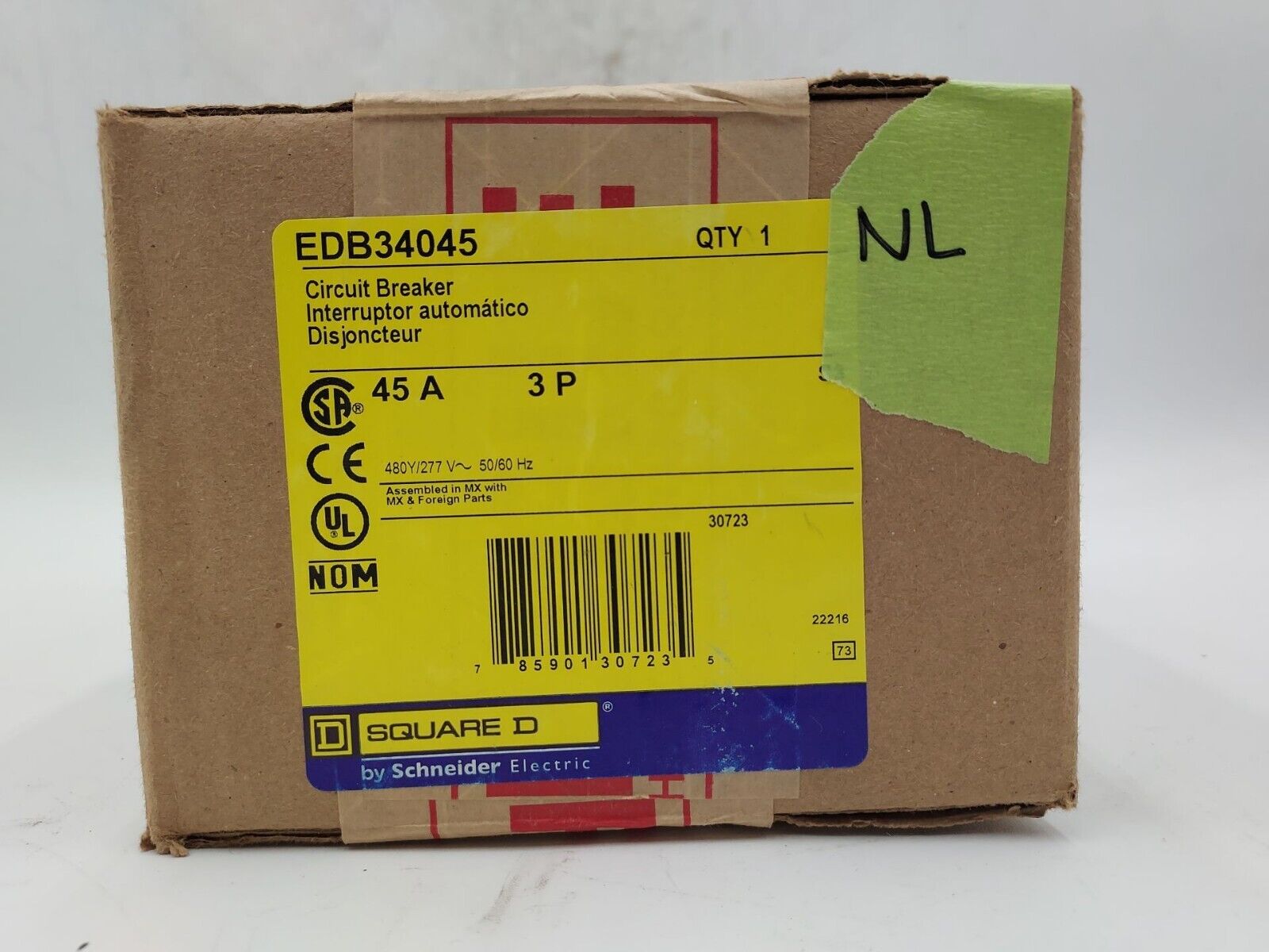 Square D EDB34045 New