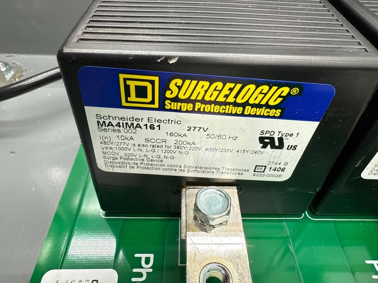 Square D TVS4EMA32A1 Surgelogic 320kA 480Y/277V 3PH 4W Surge Protection Device Used