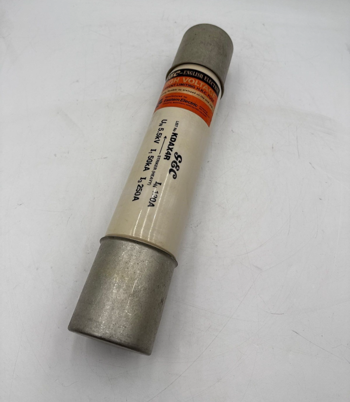 GEC KDAX4R Medium Voltage Fuse 130A 5.5kV kA Current Limiting 130 Amp New