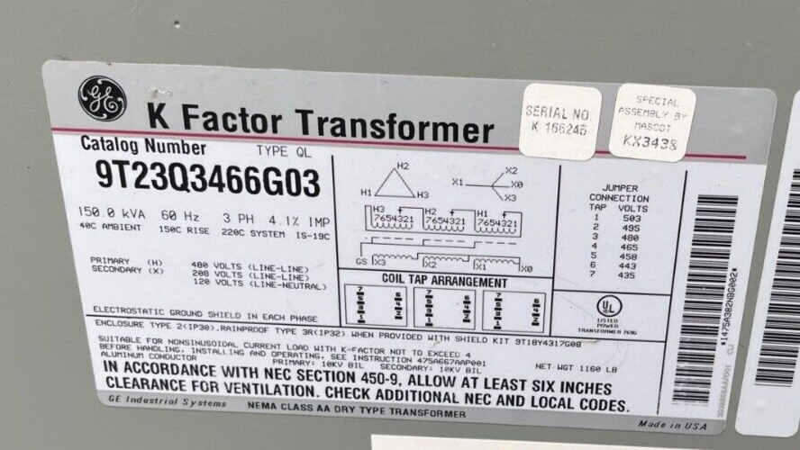 GE 9T23Q3466G03 Used