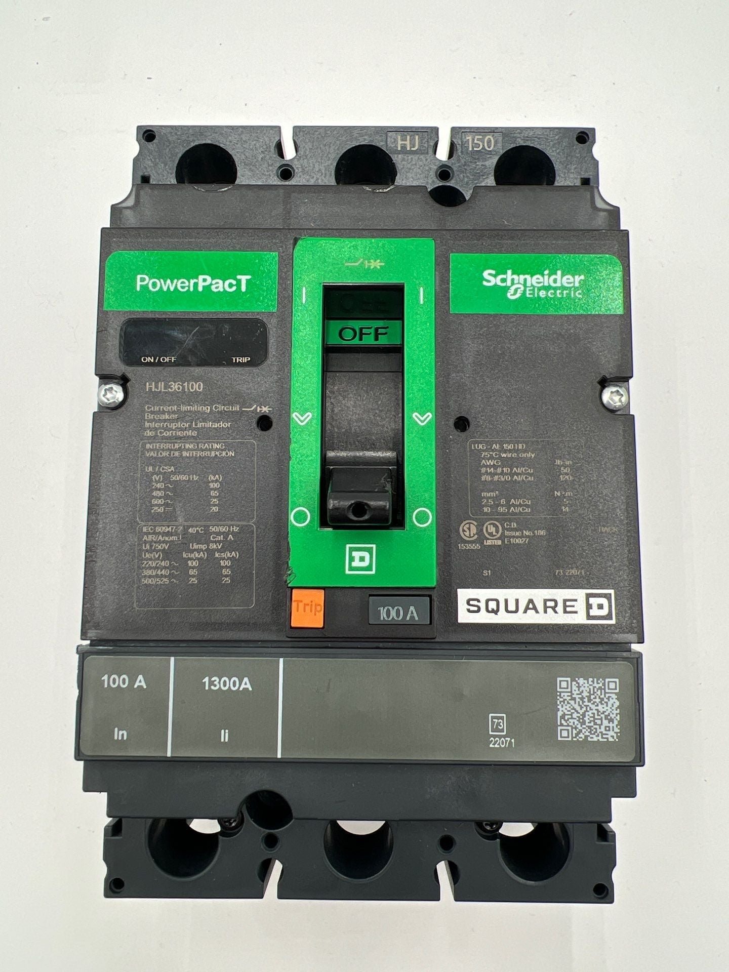 Square D HJL36100 Used