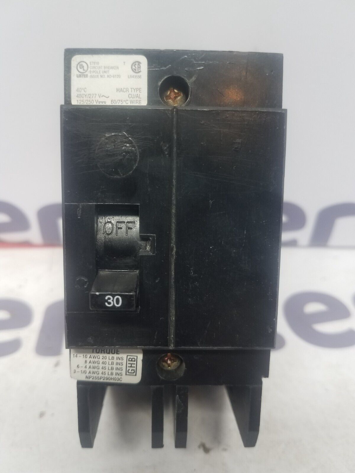 Cutler-Hammer GHB2030 Used