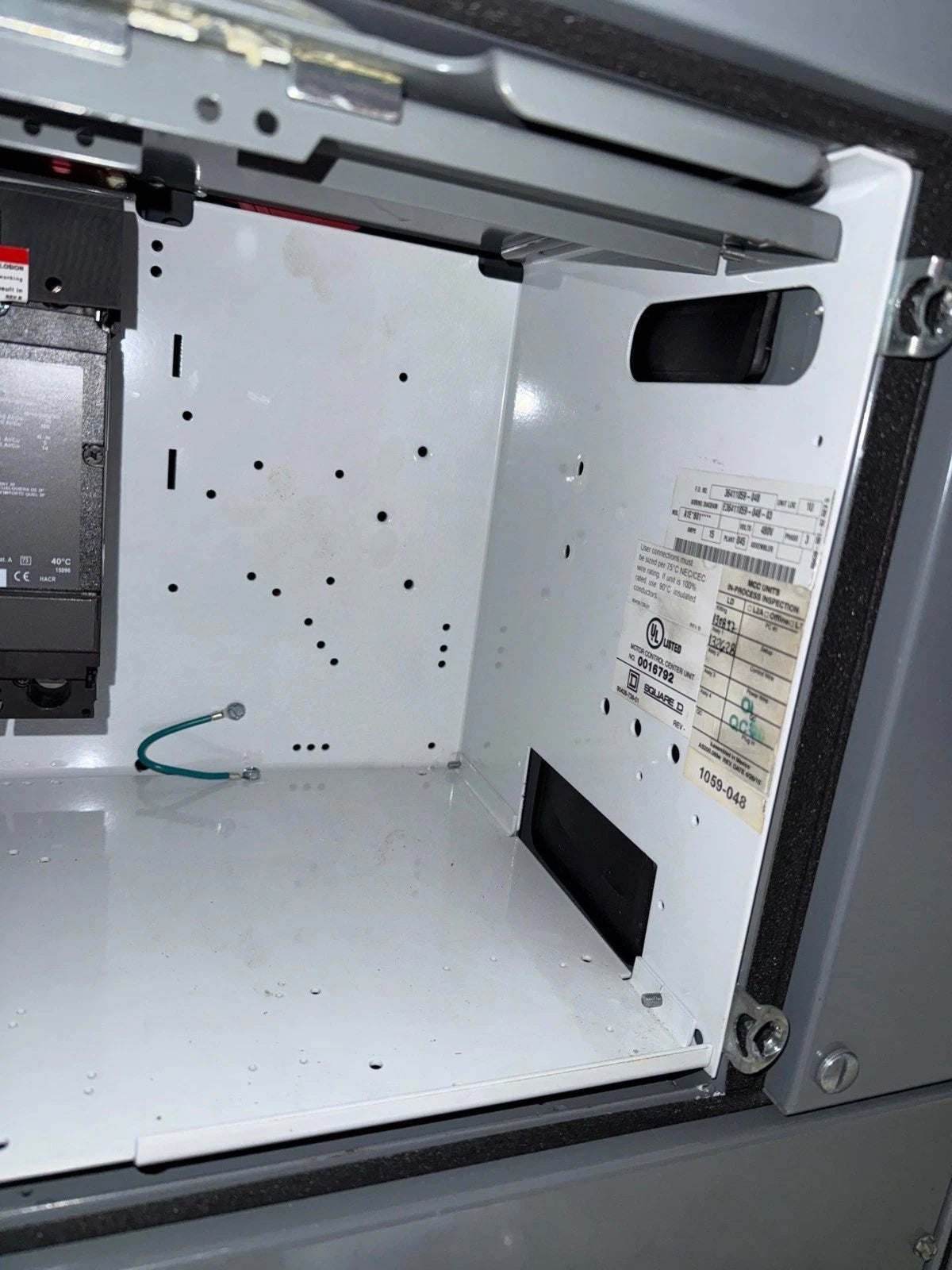 12" Square D Model 6 15A Feeder MCC Bucket HJL36015 Breaker 15 Amp HJL New