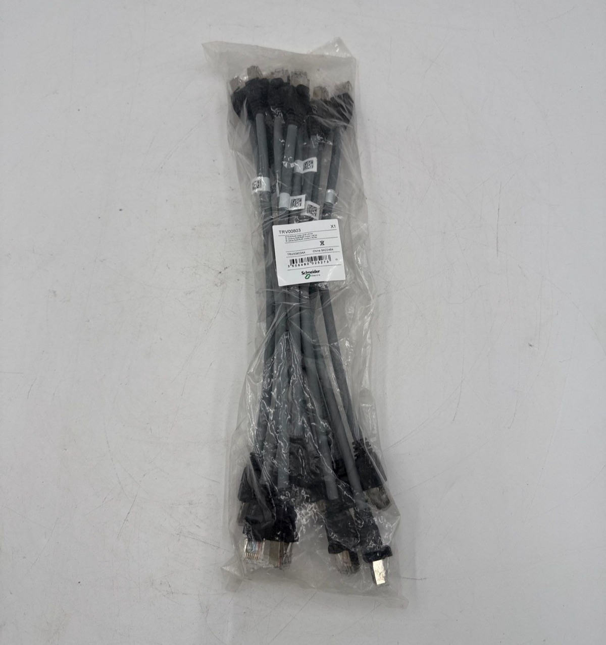 10PC Schneider TRV00803 Communication Cable RJ45 Male to RJ45 Male Cord 0.3m New