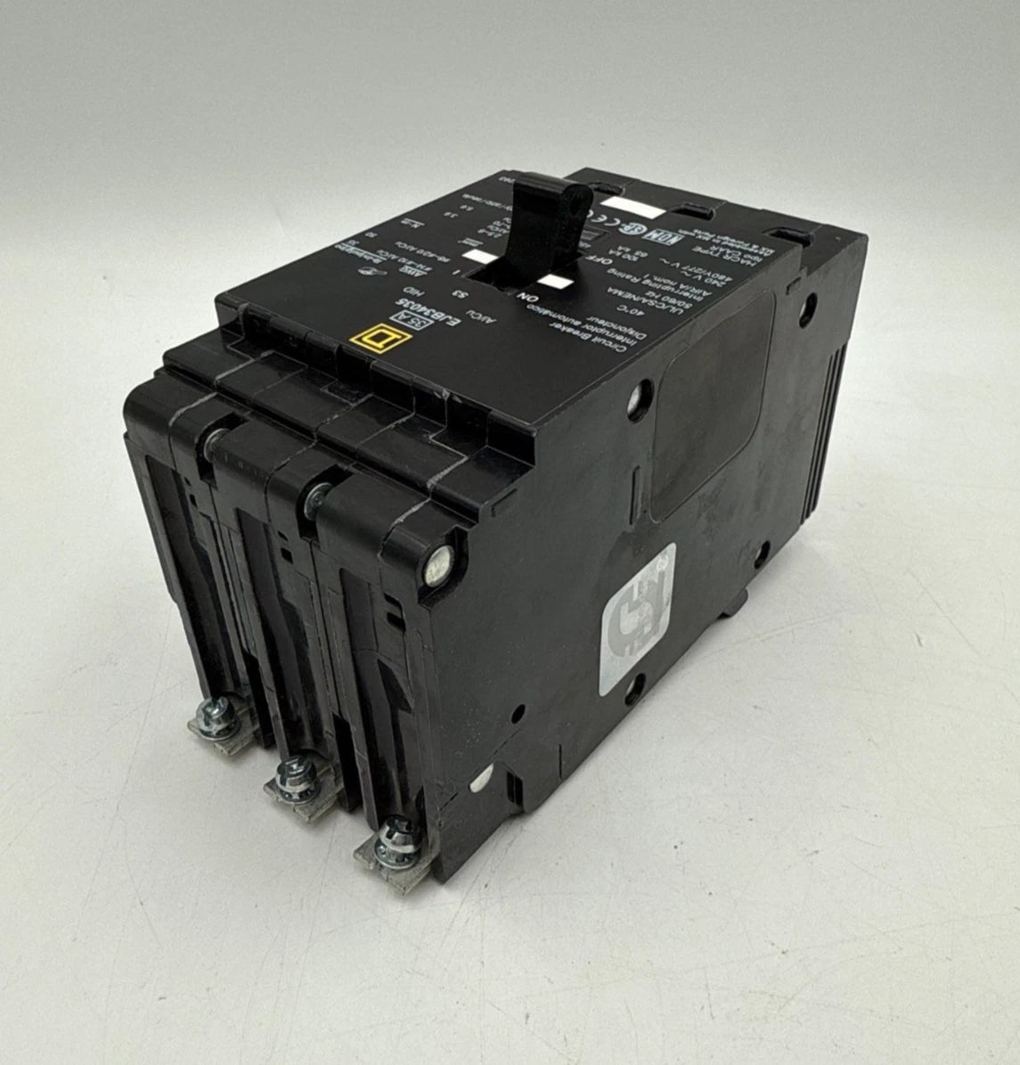 Square D EJB34035 Circuit Breaker 35A 3P 480/277V EJB Bolt On 35 Amp 3 Pole New