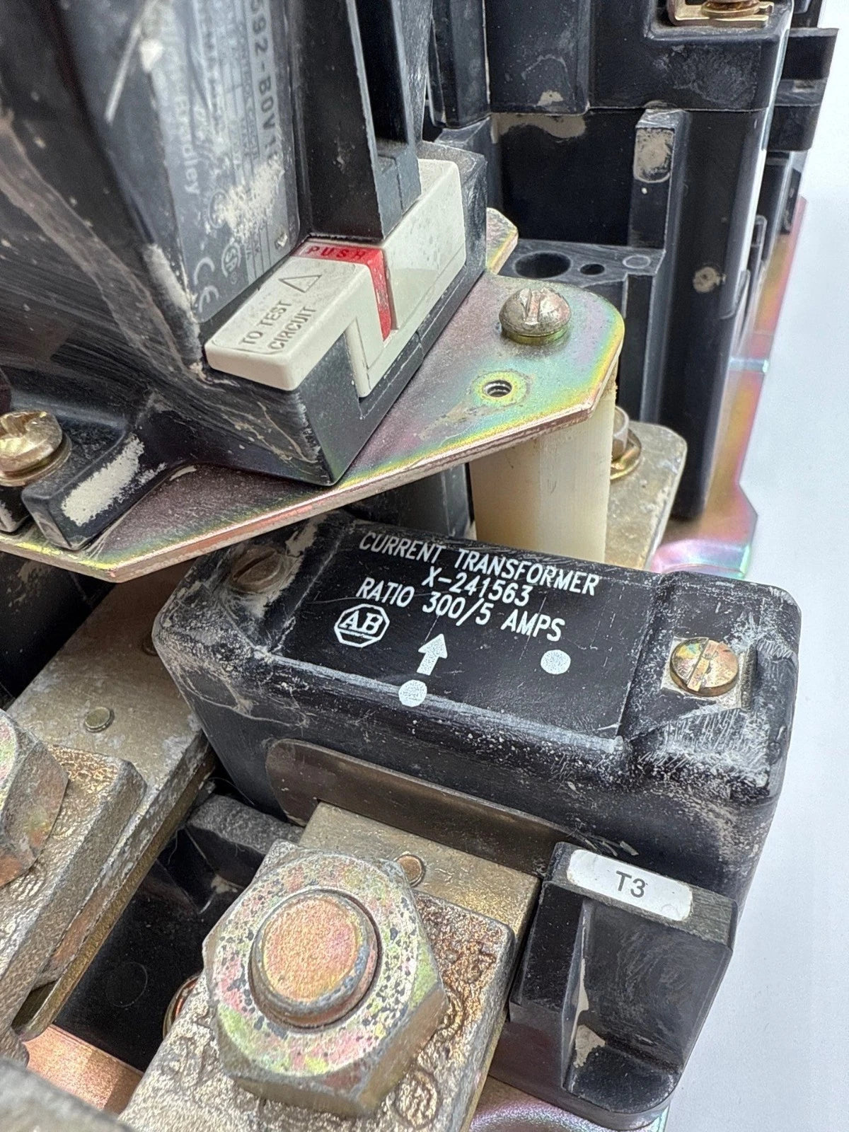 Allen Bradley 509-FOD Starter Size 5 270A 3P 600V 3PH 200HP Coil 110/120V Open Used